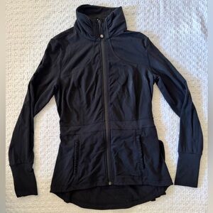Rare Lululemon Pleated Peplum Riding Jacket Black Equestrian Jacket Aprox Size 4